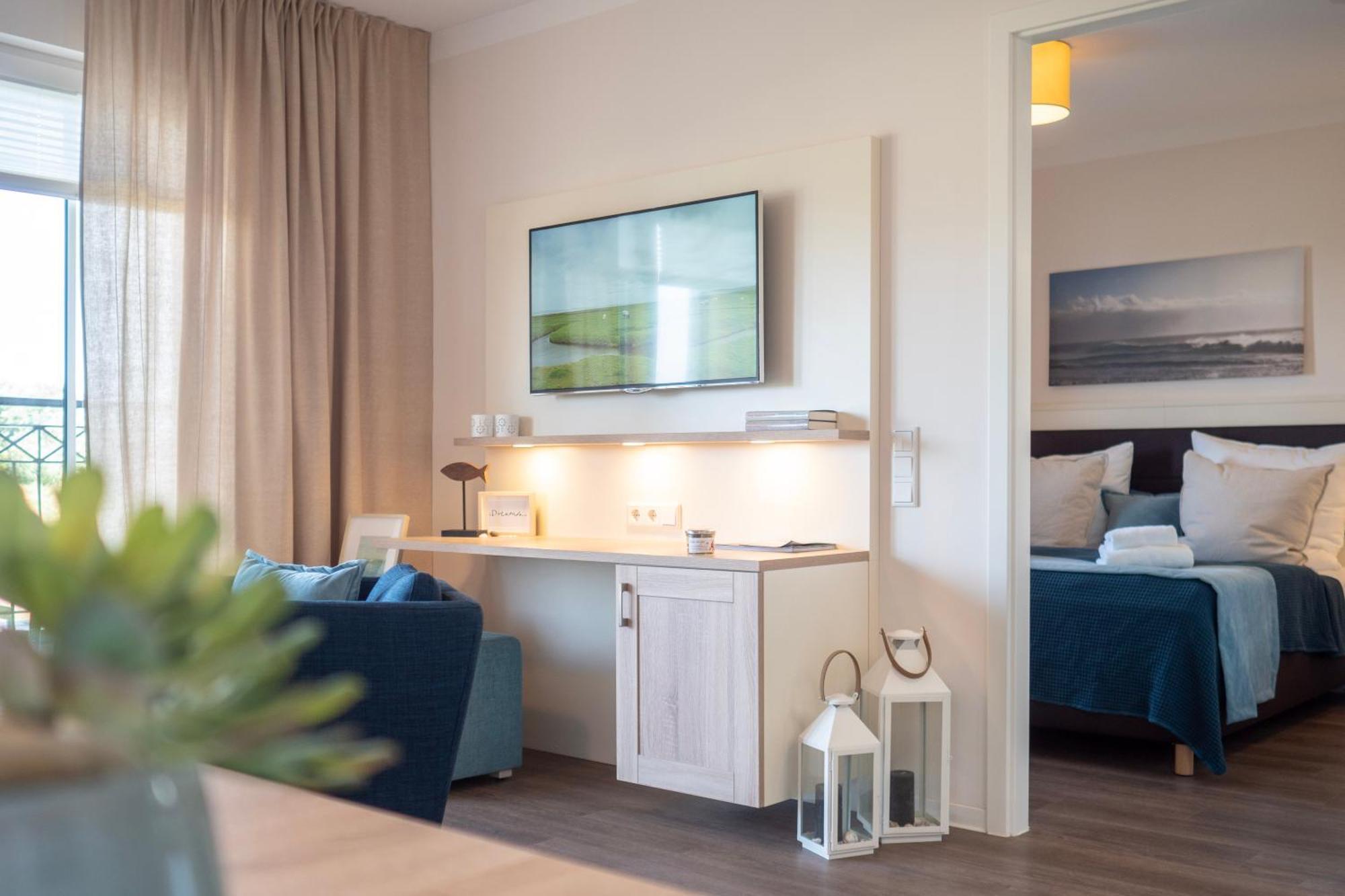 Aparthotel Waterkant Suites - Fewos Am Meer Mit Spa Börgerende-Rethwisch 客房 照片
